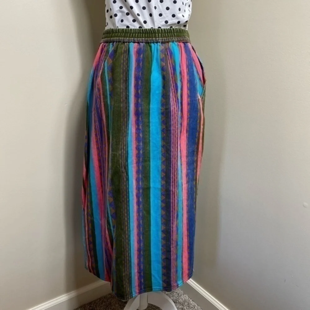 90s western denim skirt